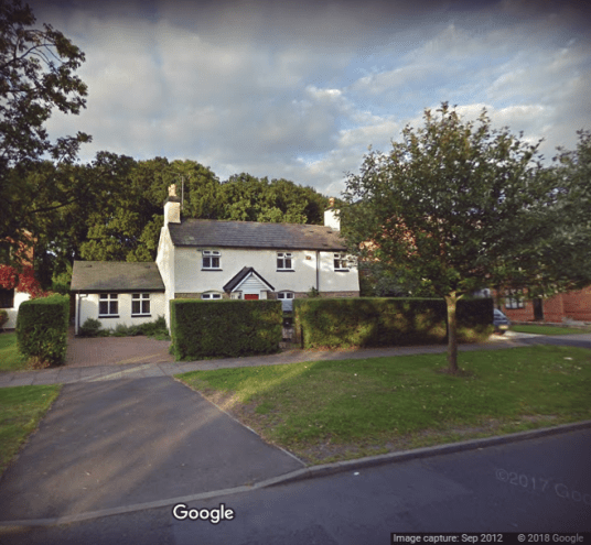 Old Cottages (?) Adams Hill - Google Street View